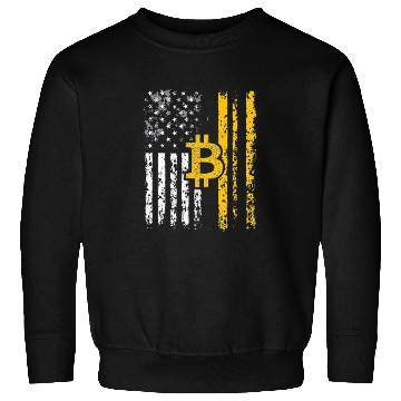 Discover American Bitcoin Blockchain Cryptocurrency BTC Sweatshirts