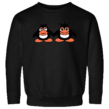 Discover Penguins Team 2 Friends Tired Couple Hands Holding Sweatshirts