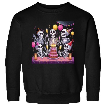 Discover Quirky Skeleton Designs: Gothic Humor Sweatshirts