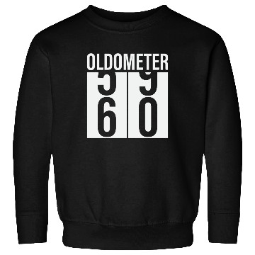 Discover Oldometer Odometer Funny 60th Birthday 60 yrs Joke Sweatshirts