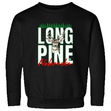 Discover LONG PINE NEBRASKA DEER Family Design Sweatshirts