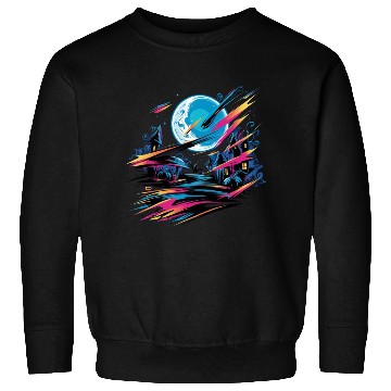 Discover Sweatshirts Halloween Graffiti Design - Neon Abstract