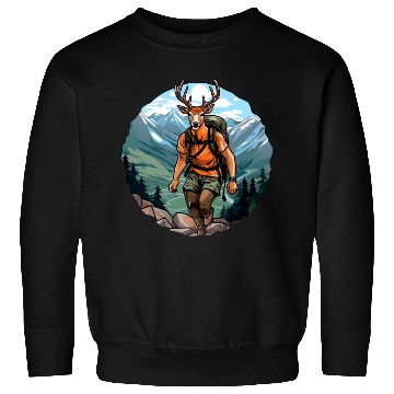 Discover Deer hiking / mountaineering deer Sweatshirts