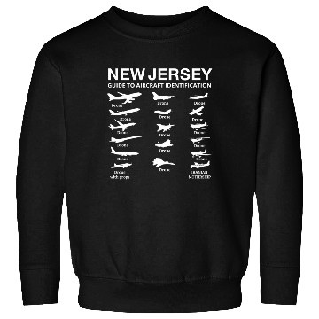 Discover New Jersey Guide to Aircraft Identification Funny Sweatshirts