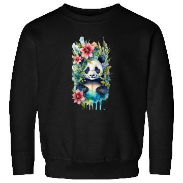 Discover plexiglass of panda swimming Sweatshirts