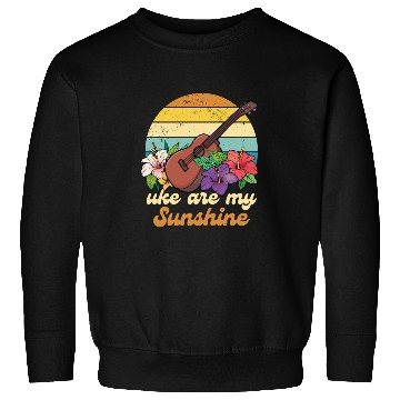 Discover Uke Are My Sunshine Retro Vibes Hibiscus Sweatshirts