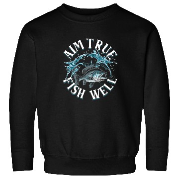 Discover Bowfishing Bowfisher Aim True Fish Well Sweatshirts