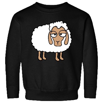 Discover Sheep Tired Bored Look Little Sweet Lamb Bad Mood Sweatshirts