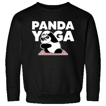 Discover funny panda yoga Sweatshirts
