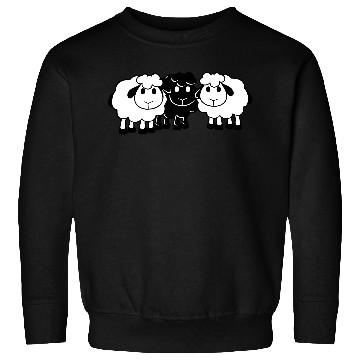 Discover Black Sheep 3 Small Friends Team Crew Sheep Cute Sweatshirts