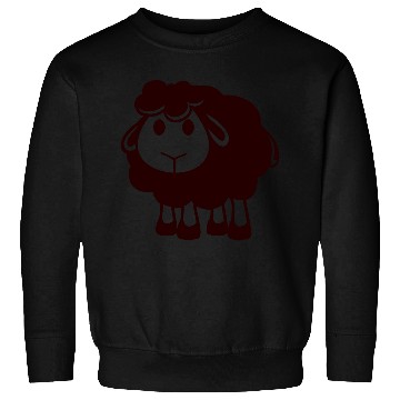Discover Black Sheep Small Cute Cute Lamb Cool Comic Sweet Sweatshirts