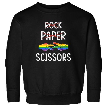 Discover LGBTQ Lesbian Rock Paper Scissors Sweatshirts