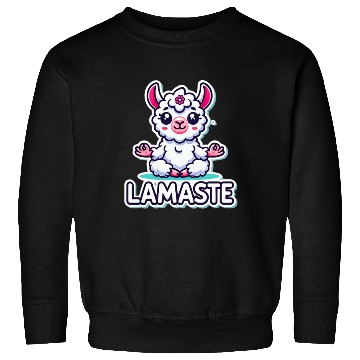 Discover Charming Meditative Llama Yoga Design Sweatshirts