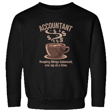 Discover Coffee + Numbers = Accountant Zen Sweatshirts