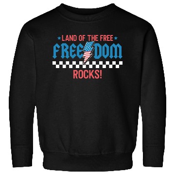 Discover Freedom Rocks Patriotic Graphic Sweatshirts