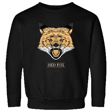 Discover Red Fox Illustration Sweatshirts