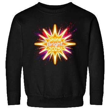 Discover A large starburst glowing in neon light with 2025 Sweatshirts