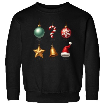 Discover Christmas Ornaments Collection Art Sweatshirts
