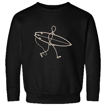 Discover Surfer walking with surfboard Sweatshirts