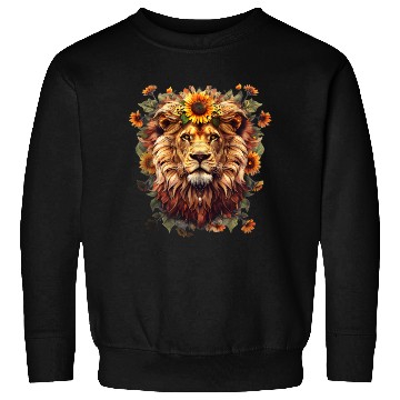 Discover Sunflower Lion Vintage Sweatshirts