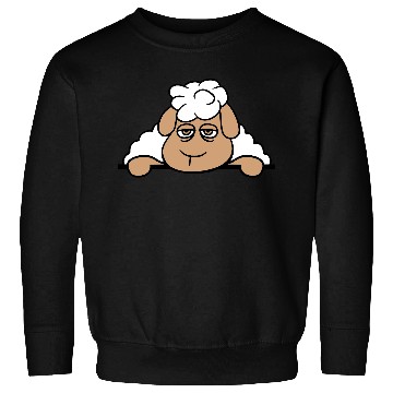 Discover Sheep Tired Bored Behind Fence Wall Sign Looking Sweatshirts