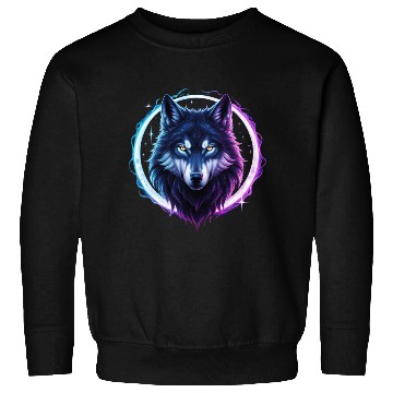 Discover Mystical Lunar Wolf in Moonlight Sweatshirts