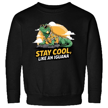 Discover Fun and Colorful Iguana Art for Reptile Lovers Sweatshirts