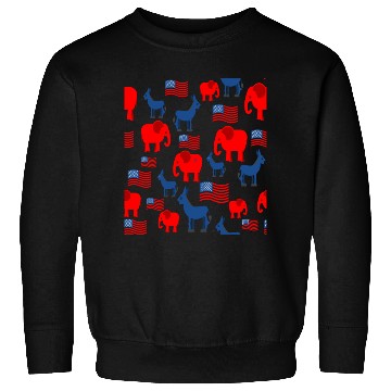 Discover Elephant and Donkey Seamless Pattern Sweatshirts