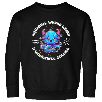 Discover Aquarius: Where Weird and Wonderful Collide Zodiac Sweatshirts