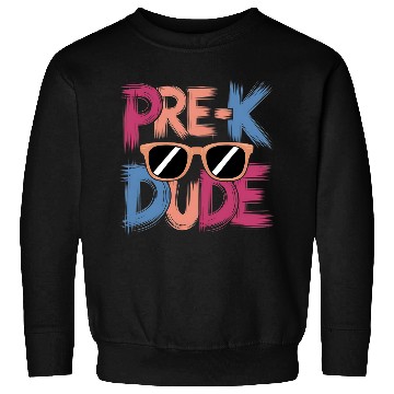Discover Pre-K Dude Fun Cool Back to School Style Vibes Sweatshirts