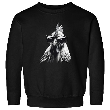 Discover Cool Sunglasses Rooster Funny Farm Animal Lovers Sweatshirts
