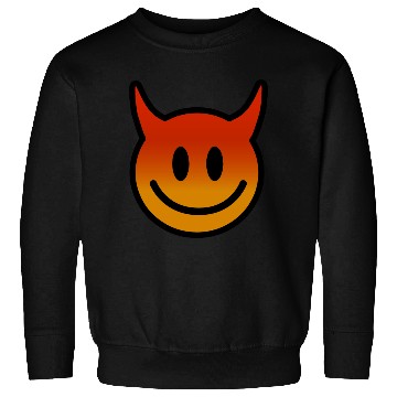 Discover Cute Devil Face – Mischief with a Grin Sweatshirts