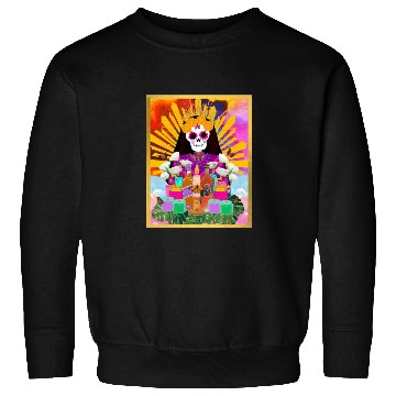 Discover Rainbow Butterfly Santa Muerte Sweatshirts