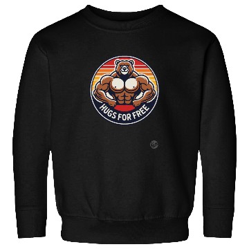 Discover Bodybuilder Bear Gives Free Hugs Sweatshirts