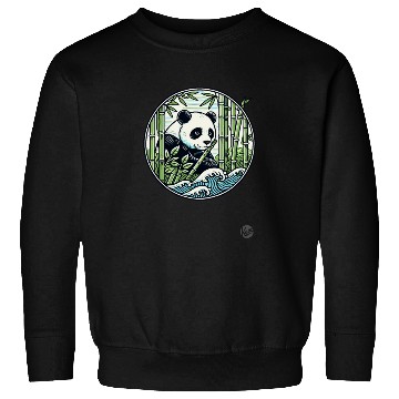 Discover Panda in Bamboo Forest Sweatshirts