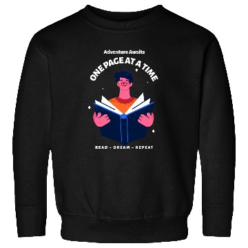 Discover Adventure Awaits ~ One Page at a Time Sweatshirts