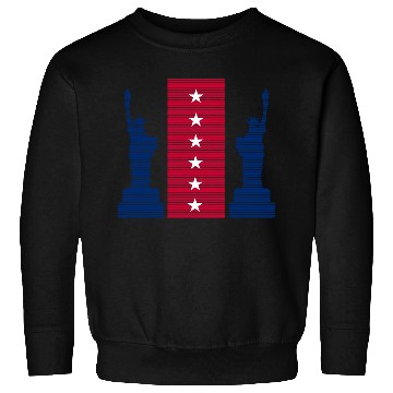 Discover Stylized Statue of Liberty Graphic Design Sweatshirts