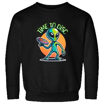 Discover Alien Disc Golf | Retro Extraterrestrial Sweatshirts