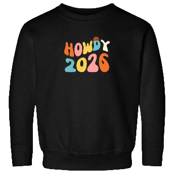 Discover Howdy 2026 funny 2026 NYE Groovy Sweatshirts