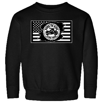 Discover American Flag Motorcycle Born To Ride Sweatshirts
