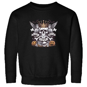 Discover Gothic Tattooed Woman with Artwork and Roses Sweatshirts