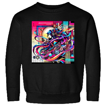Discover "Cyberpunk Anime Vibes" Sweatshirts