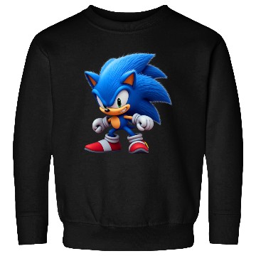Discover Angry Blue Hedgehog Sweatshirts