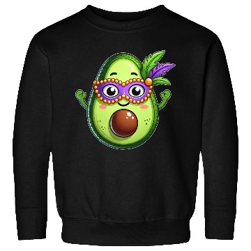 Discover Mardi Gras Avocado Sweet Vegetarian Cartoon Sweatshirts