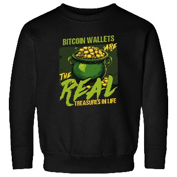 Discover St Patricks Day Bitcoin Wallets The Real Treasures Sweatshirts