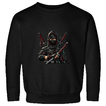 Discover Stealth Assassin with Dual Katana Sweatshirts