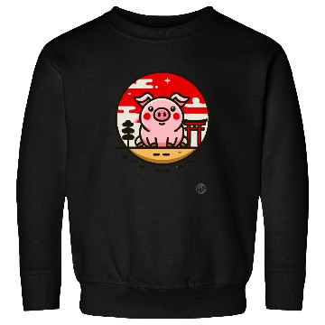Discover Pig in Japan - Cultural Adventure Sweatshirts
