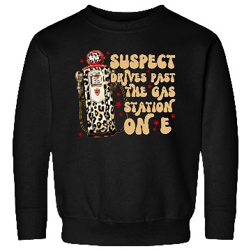 Discover Funny Gas Station Leopard Print Design Sweatshirts