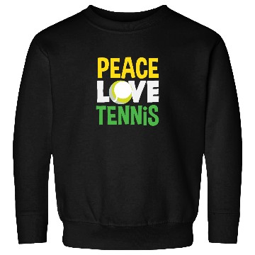 Discover Peace Love Tennis Enthusiast Sweatshirts