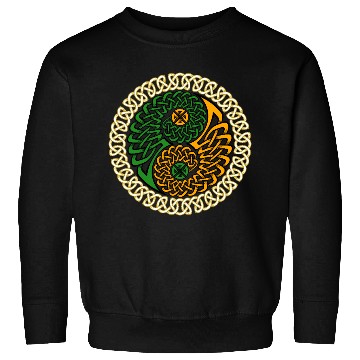 Discover Spiritual Irish Yin & Yang Celtic Knot Sweatshirts